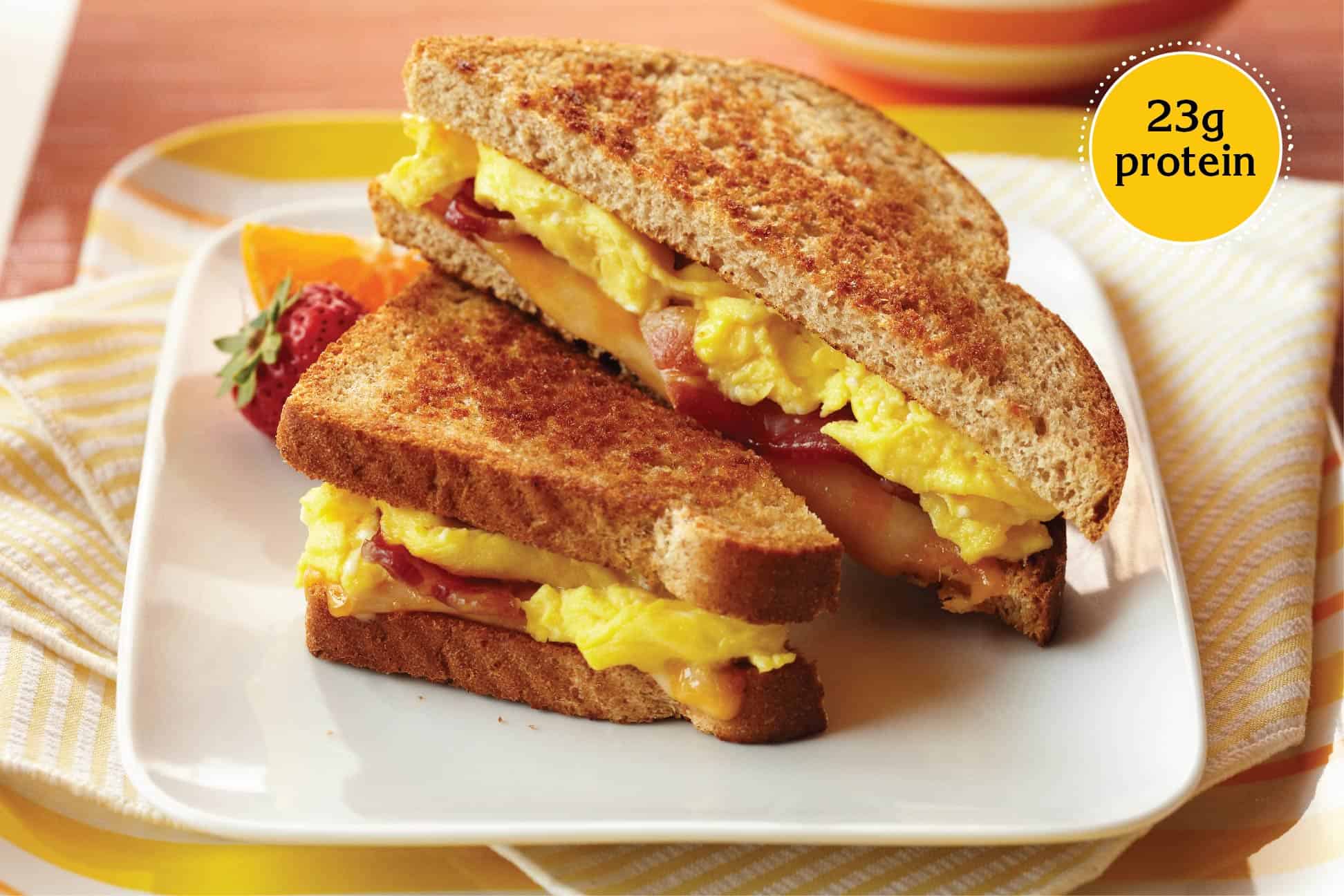 Bacon & Egg Breakfast Grilled Cheese Sandwich