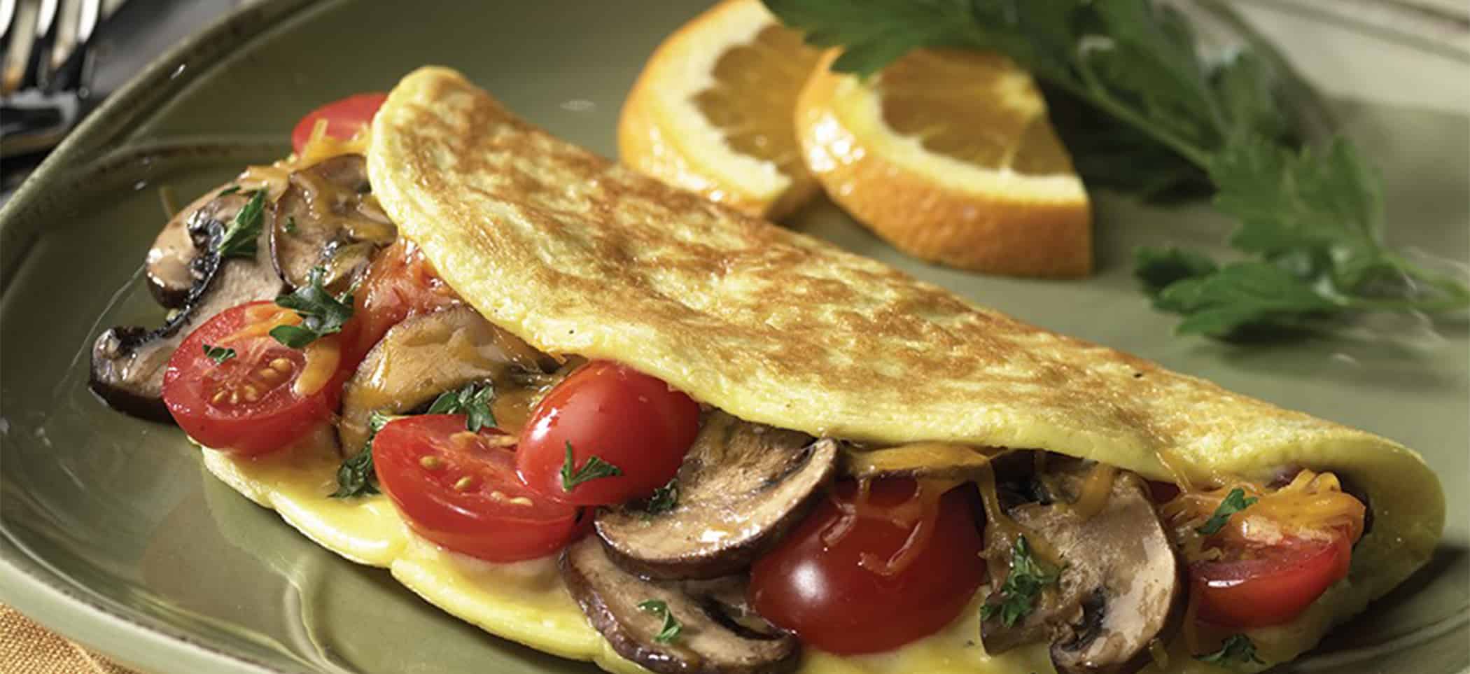 Cherry Tomato & Portobello Omelet