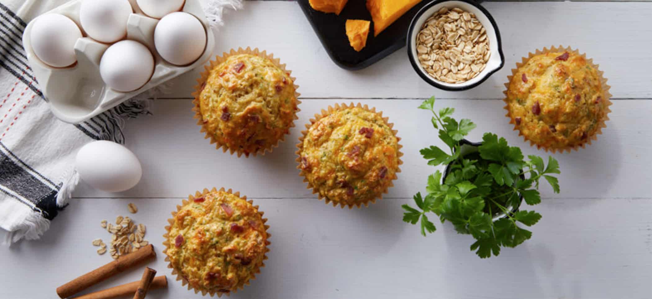 Bacon-Cheddar Breakfast Muffins