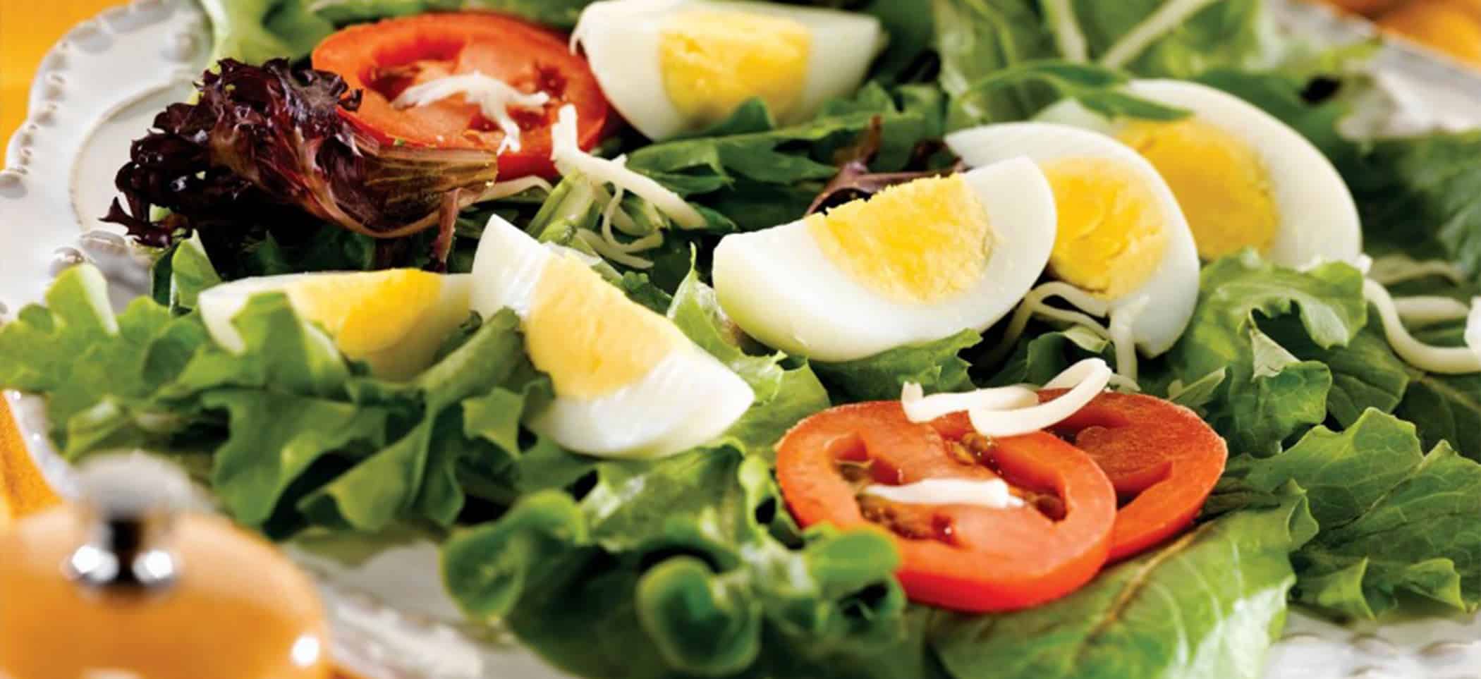 Mixed Greens Salad with Eggs