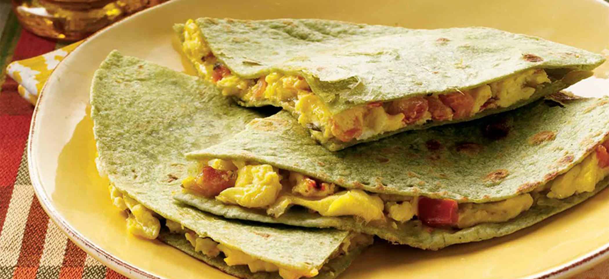 Egg & Cheddar Quesadillas