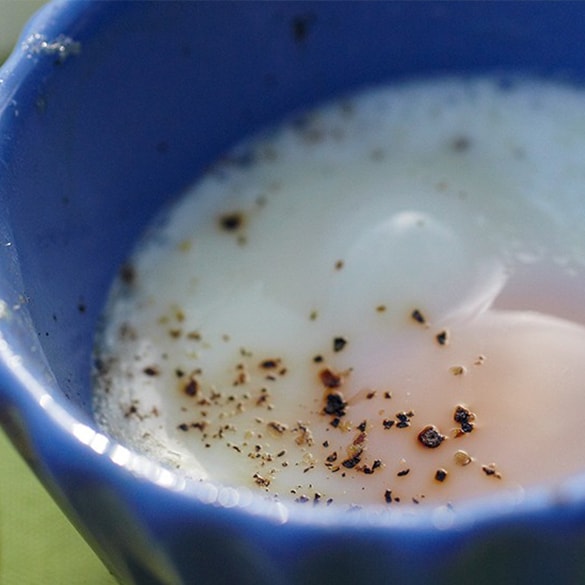 baked egg in a ramekin