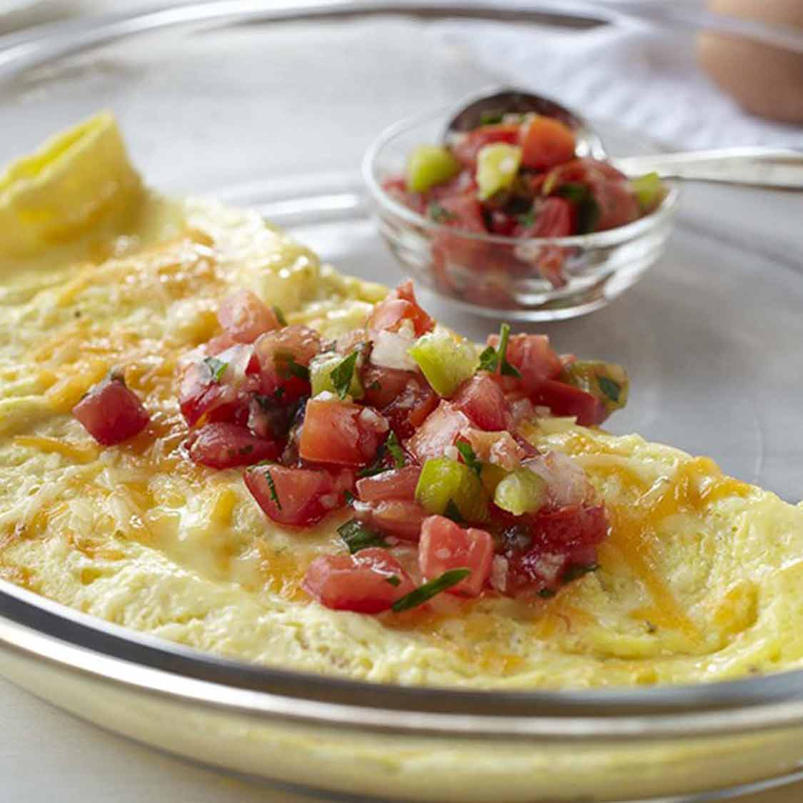 omelet with fresh salsa