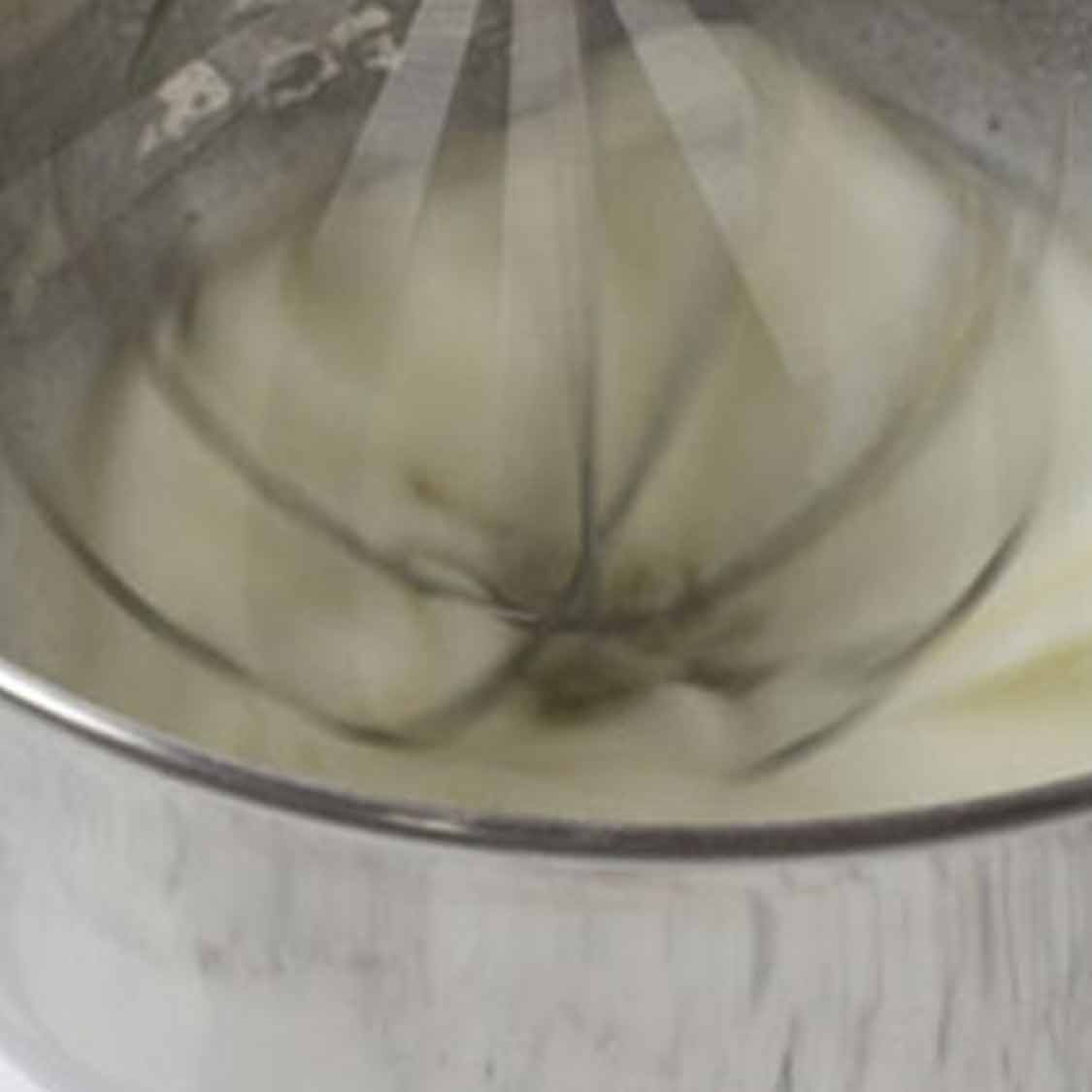 beating egg whites in a mixer