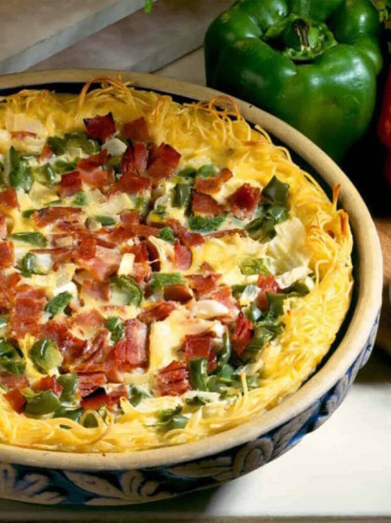 NoodleCrusted Denver Quiche American Egg Board