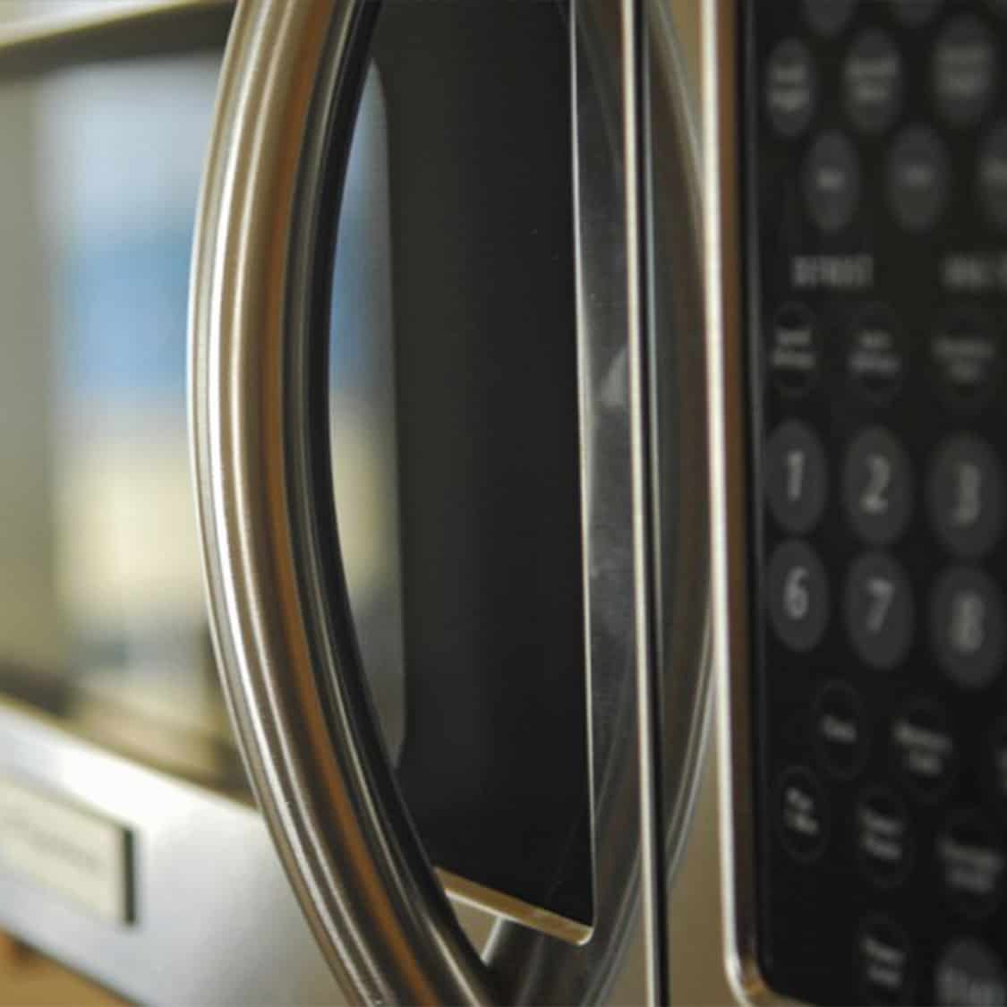 close up image of a microwave