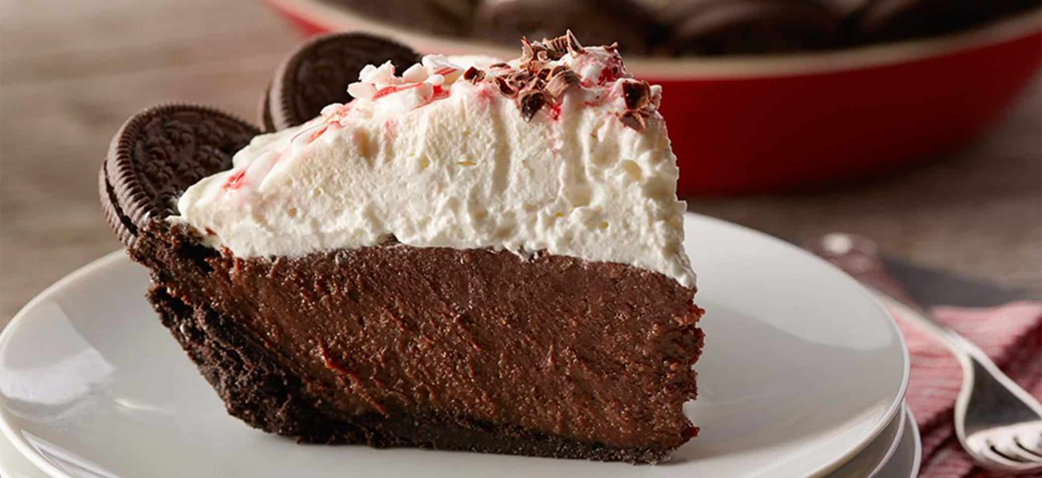 Chocolate Cream Pie With Peppermint Whipped Cream