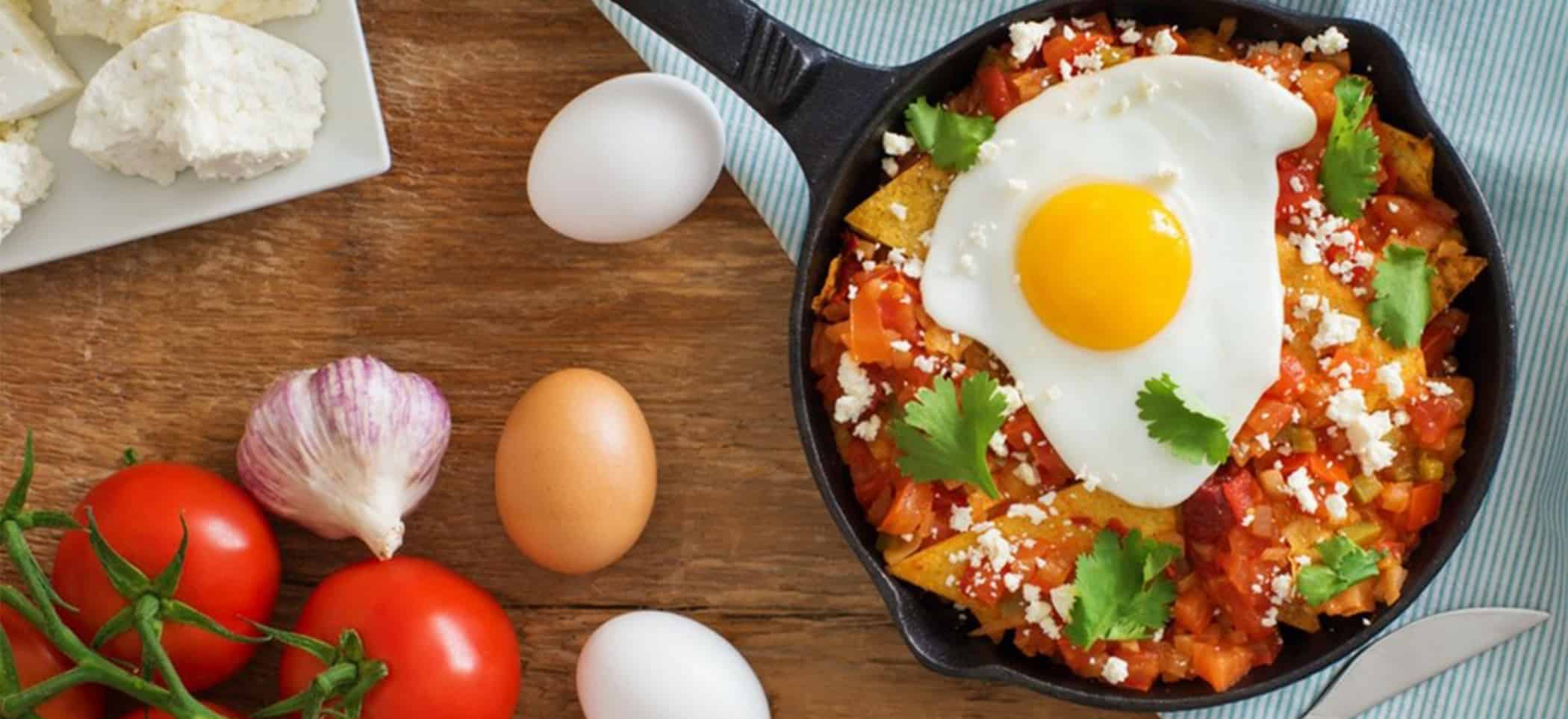 Chilaquiles with Fried Eggs