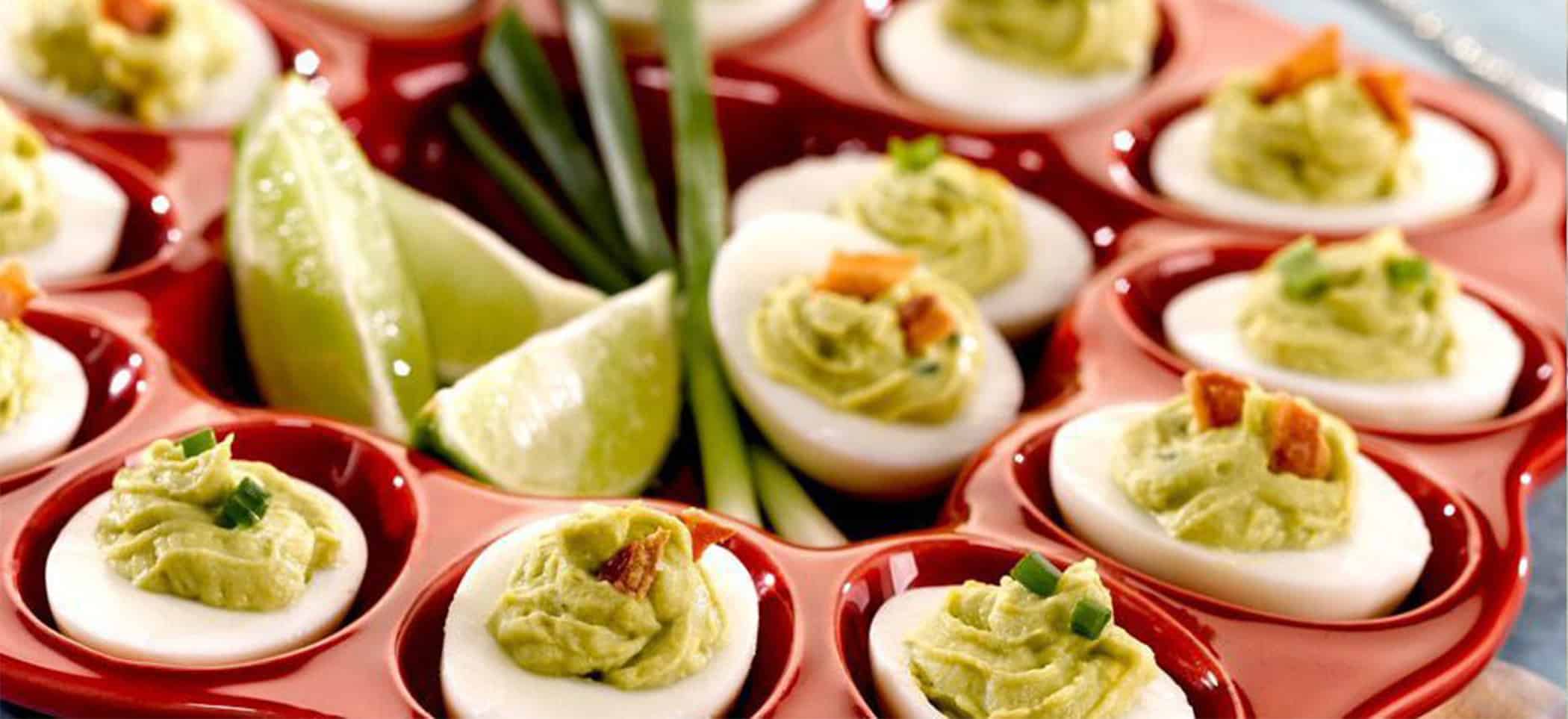 Avocado Ranch Deviled Eggs