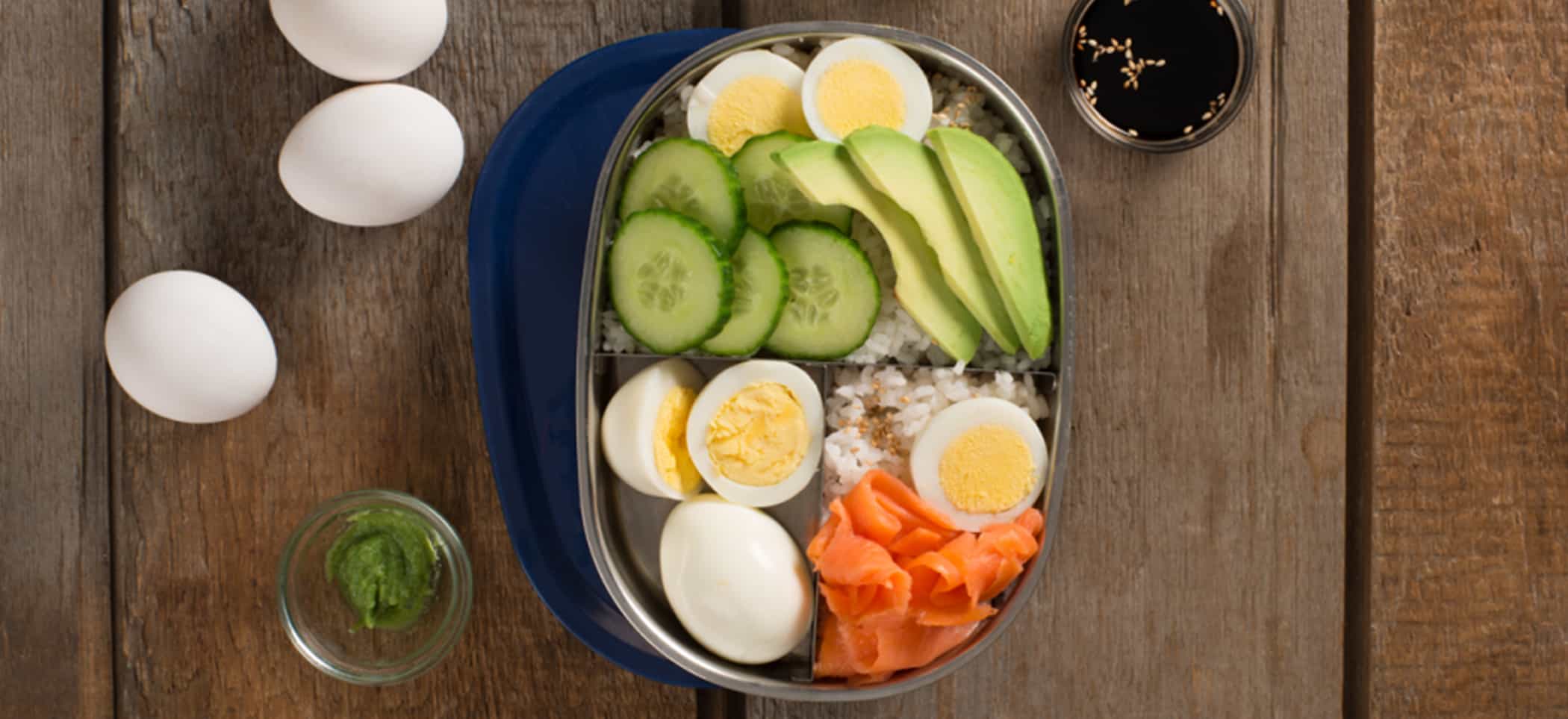 Hard-Boiled Egg Bento Box