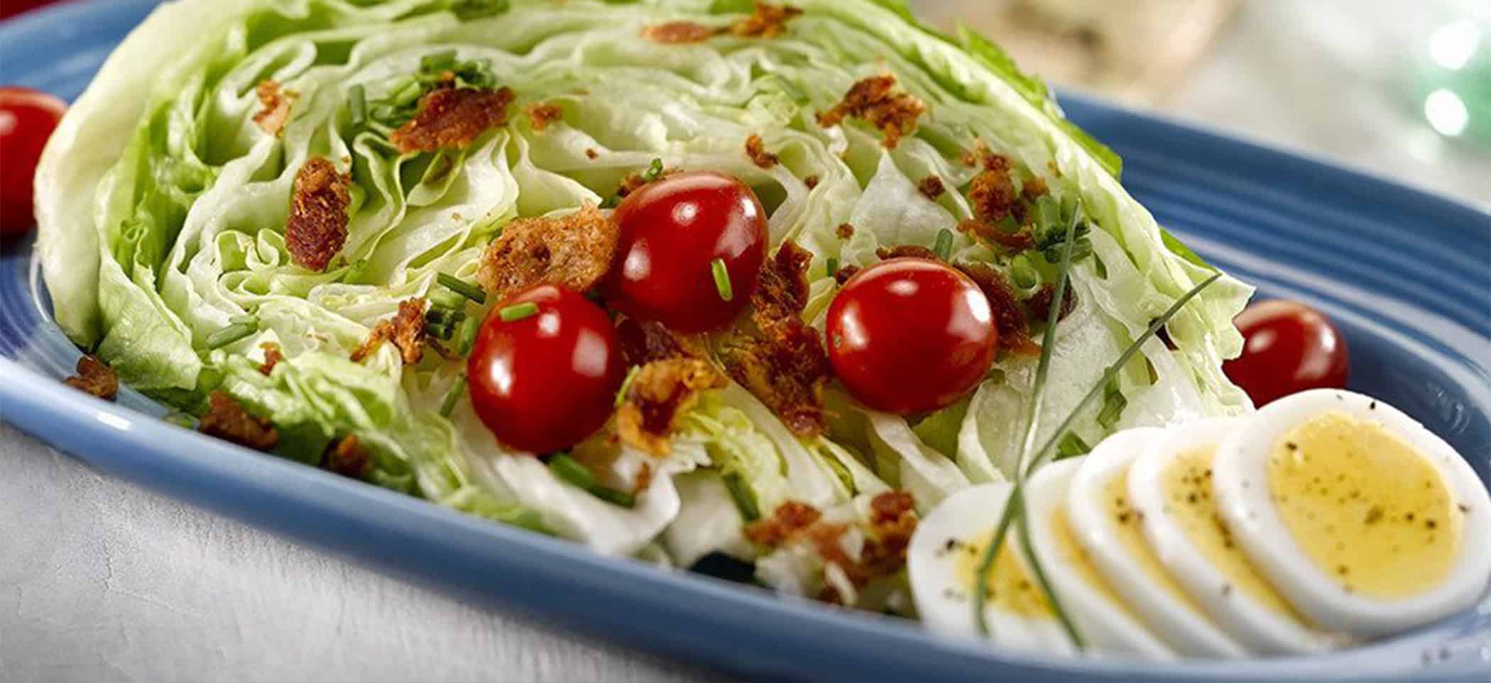 Wedge Salad with Hard-Boiled Egg