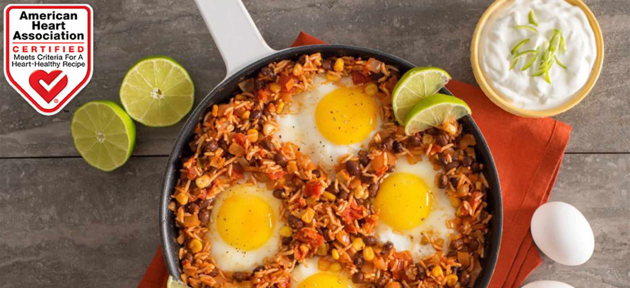 Mexican Rice & Bean Baked Eggs