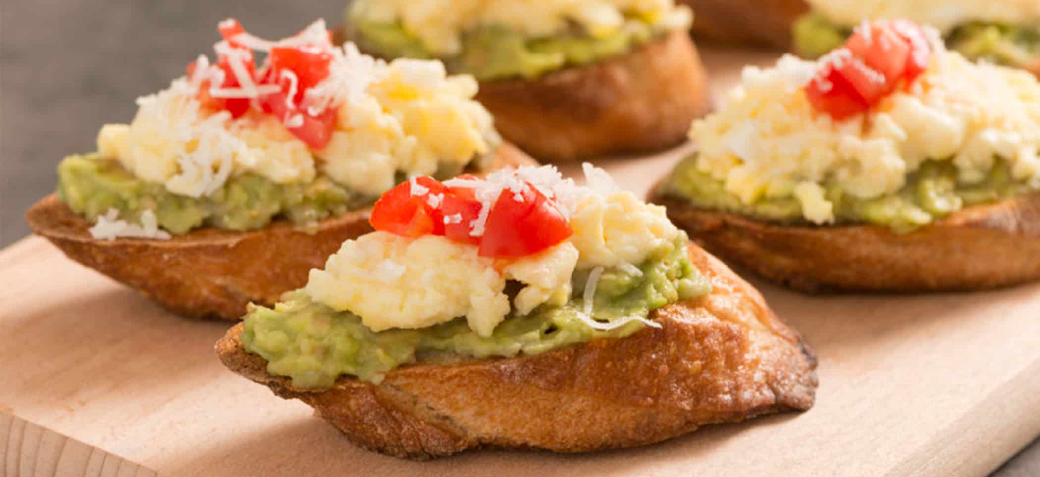 Egg & Avocado Breakfast Crostini