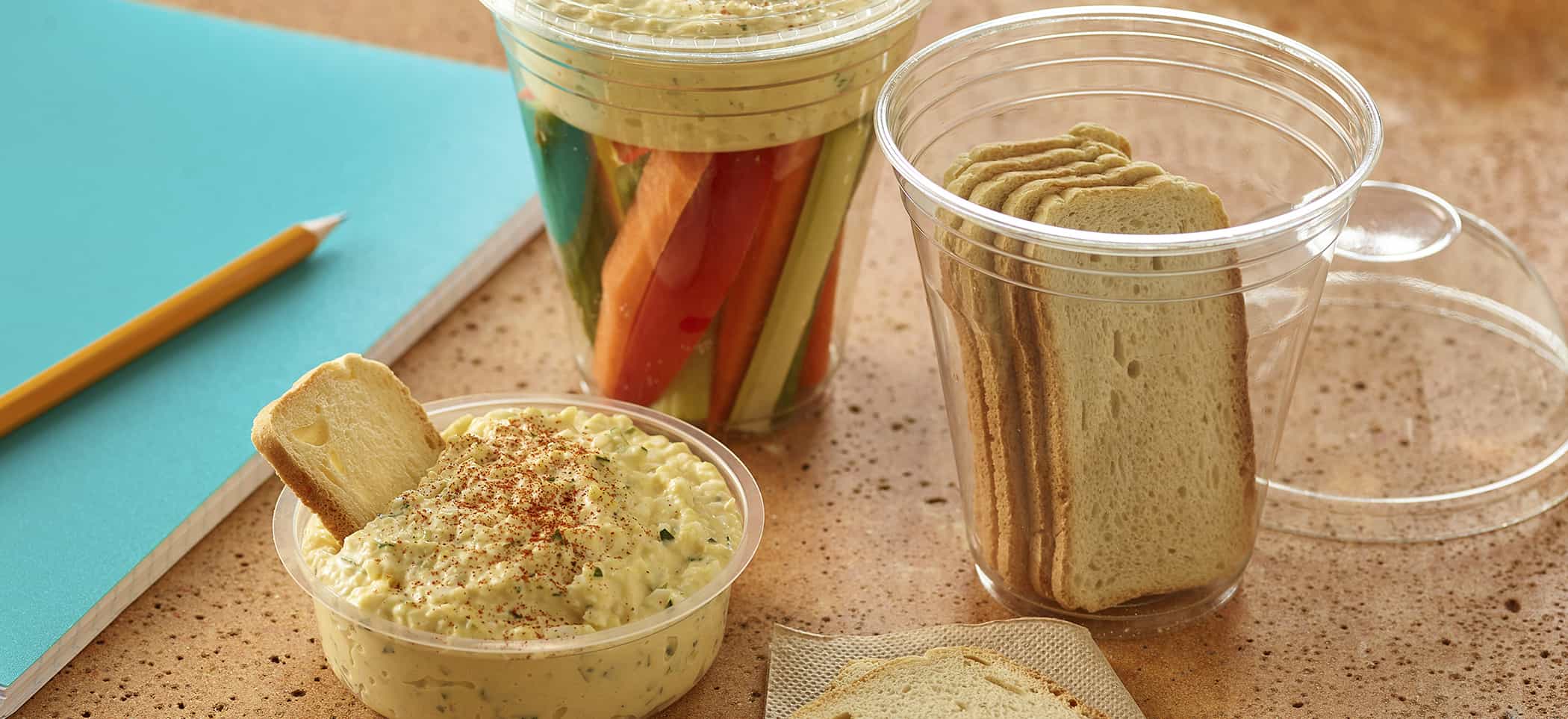 Deviled Egg Salad Dip-n-Go Box