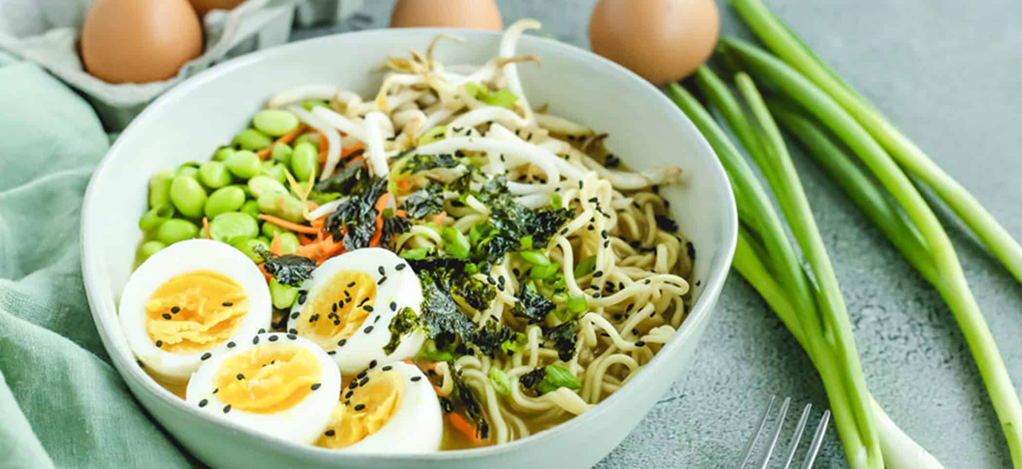 Easy Microwave Ramen With Eggs