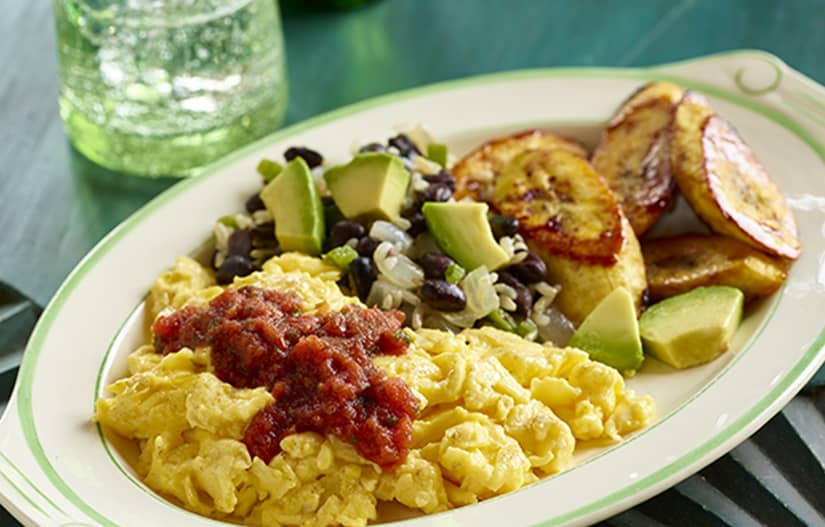 Cuban scrambled eggs with sofrito