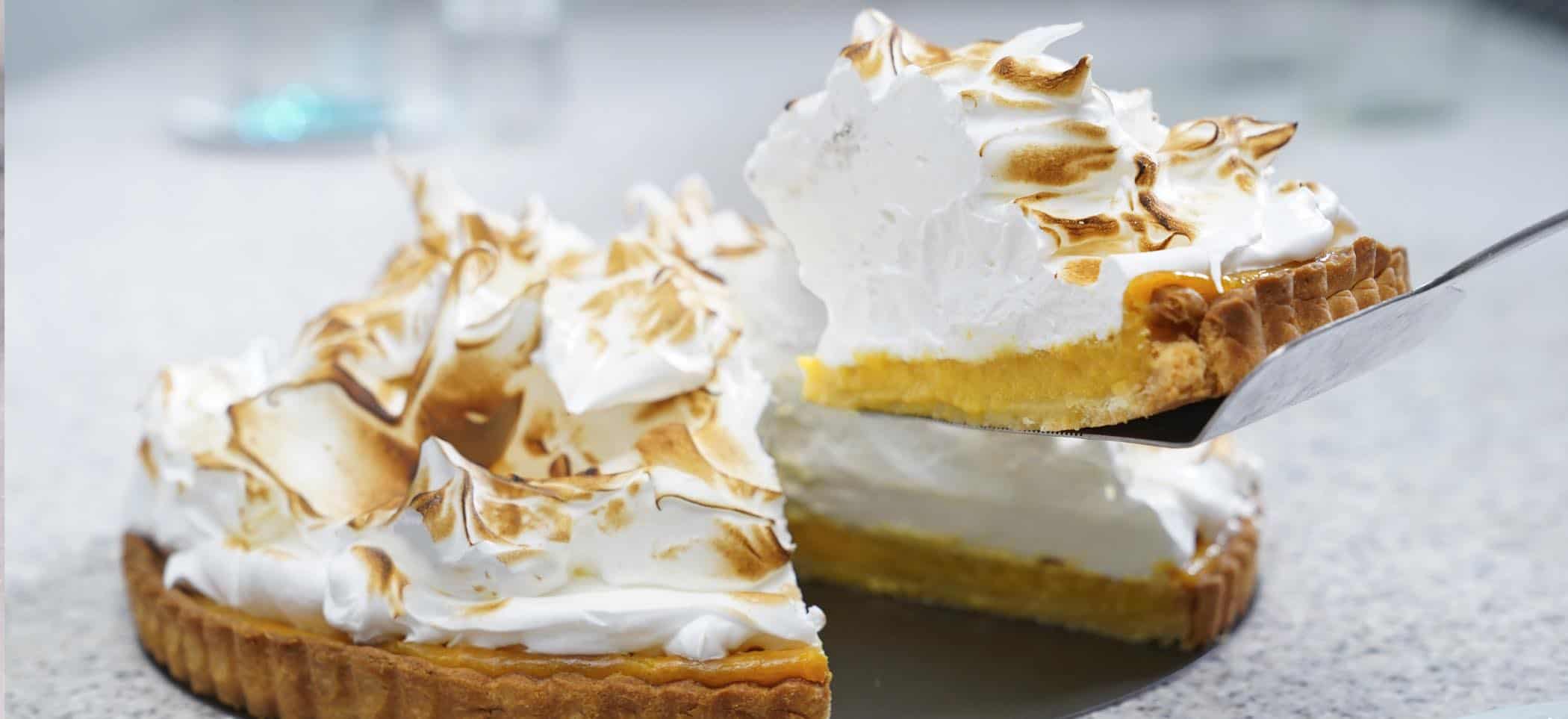 Fany's Passion Fruit-Mezcal Tart with Toasted Meringue