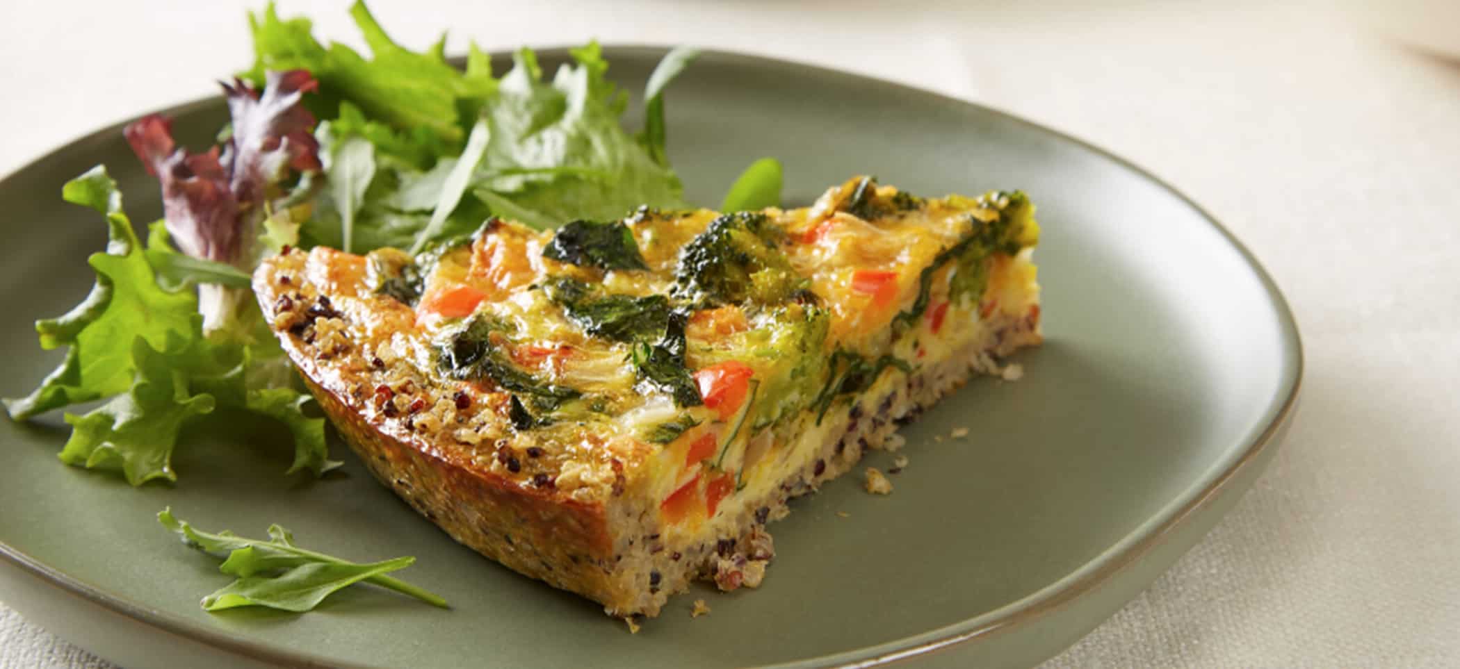 Quinoa Crust Vegetable Quiche