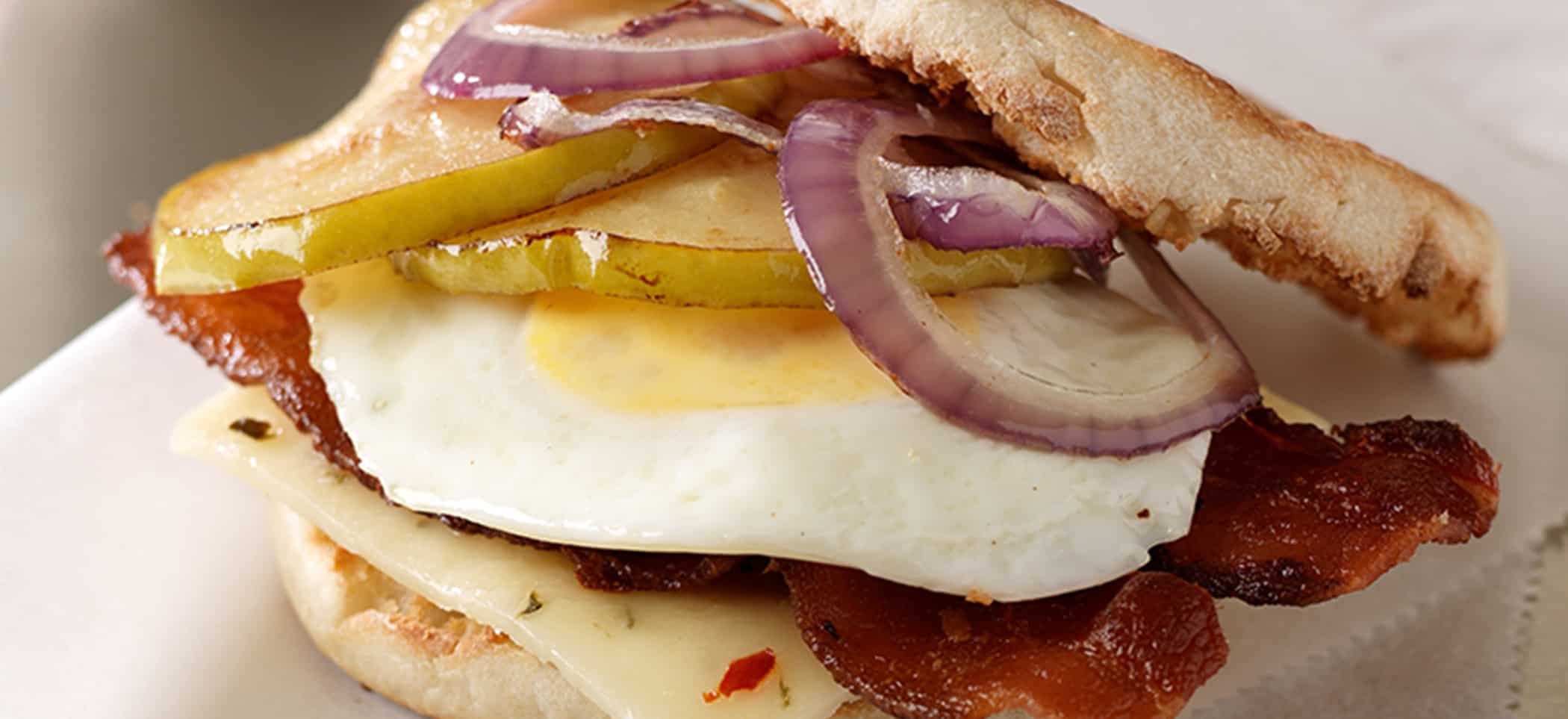 Apple-Jack Breakfast Sandwich