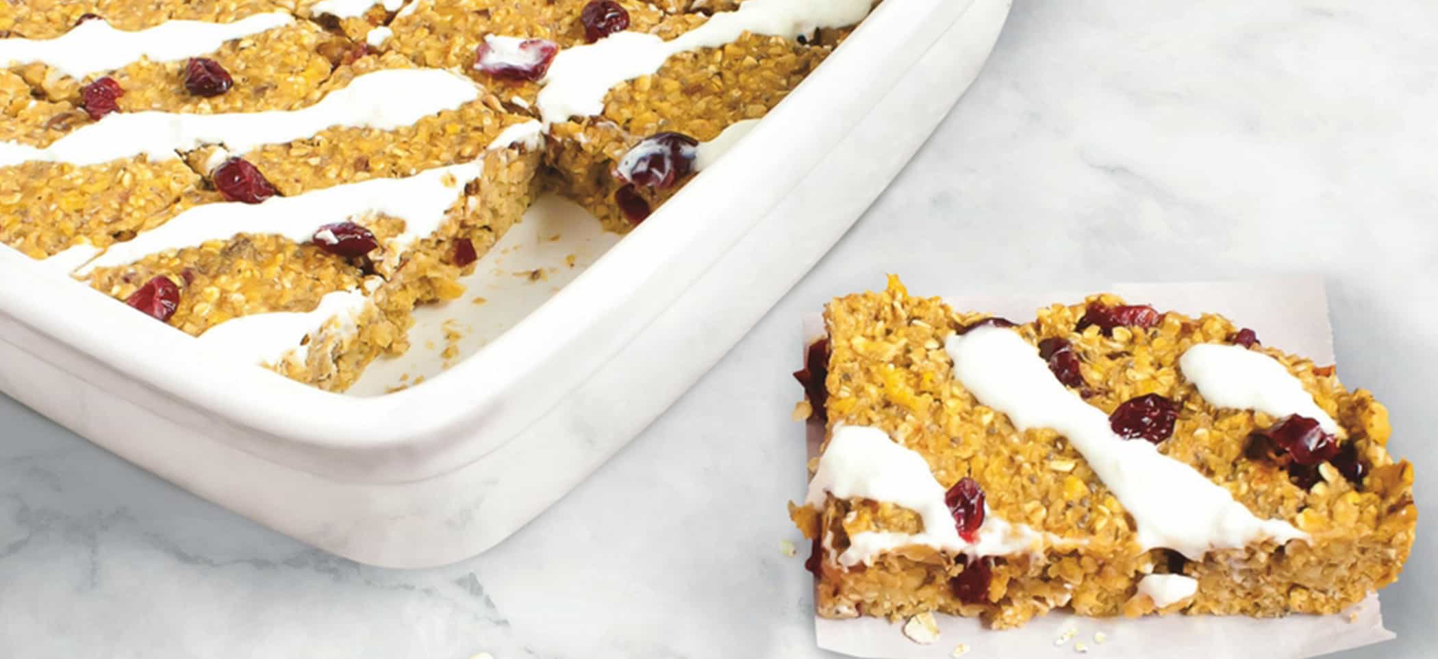 Cherry Cheesecake Baked Breakfast Bars