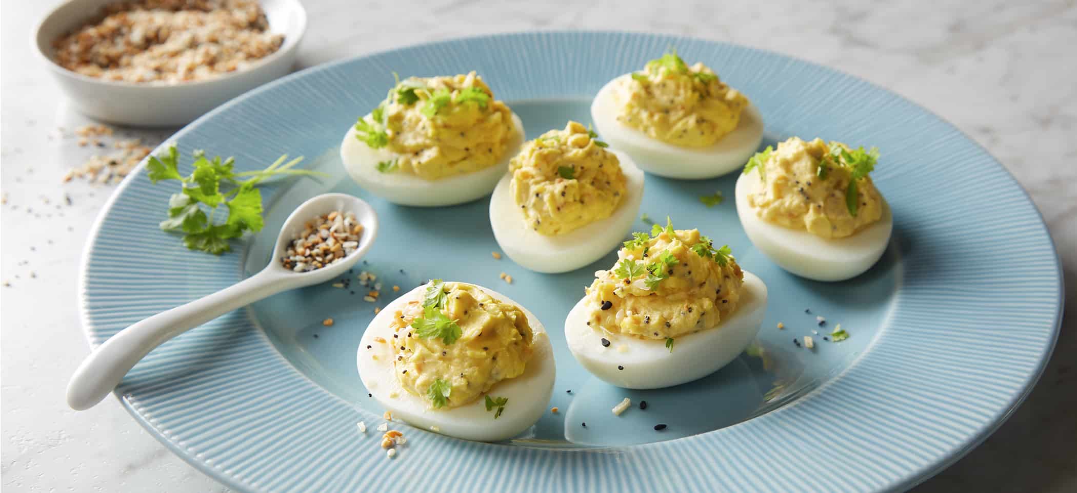 Everything Bagel Deviled Eggs