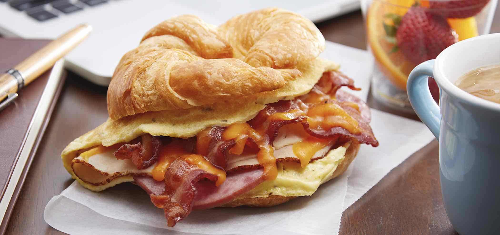 Breakfast Club Croissant Sandwich