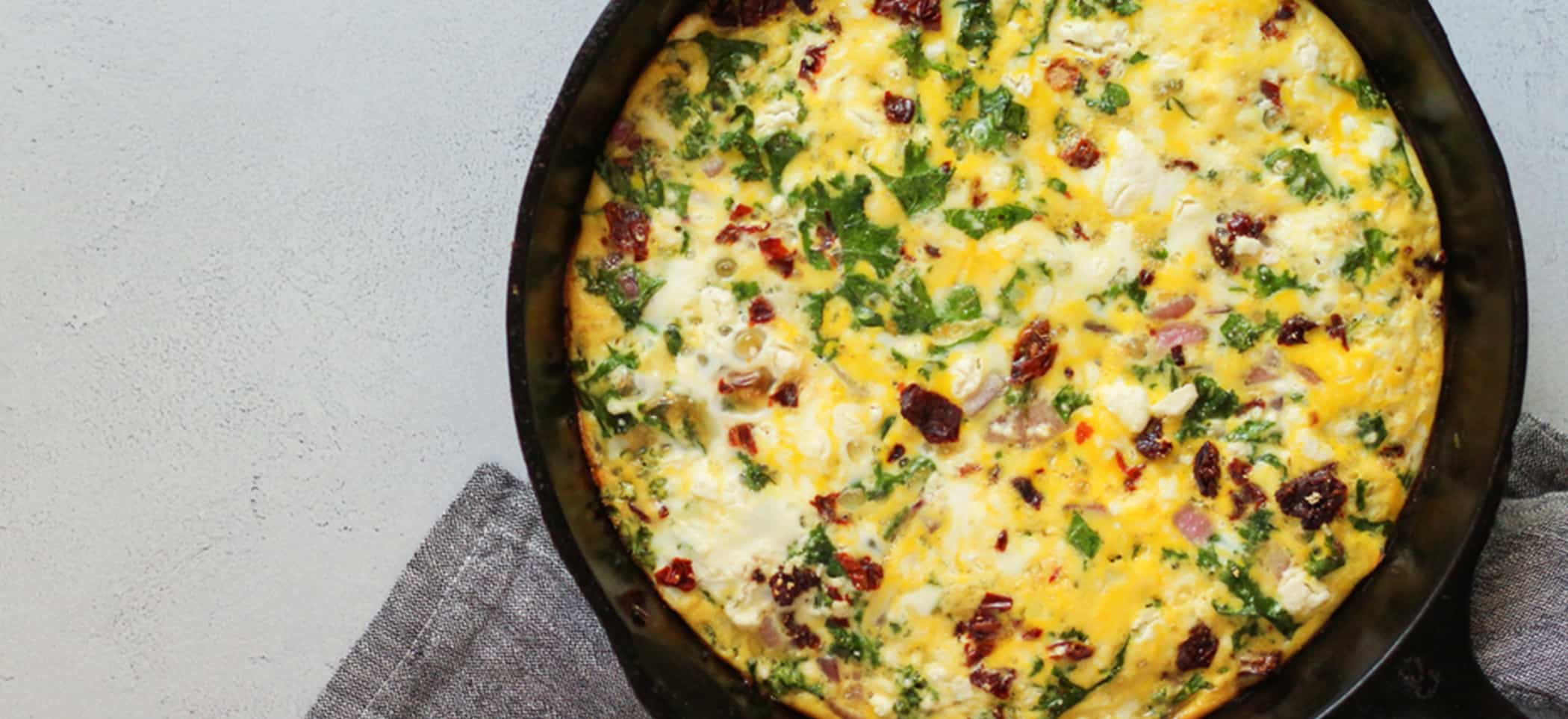 Sun-Dried Tomato and Kale Frittata