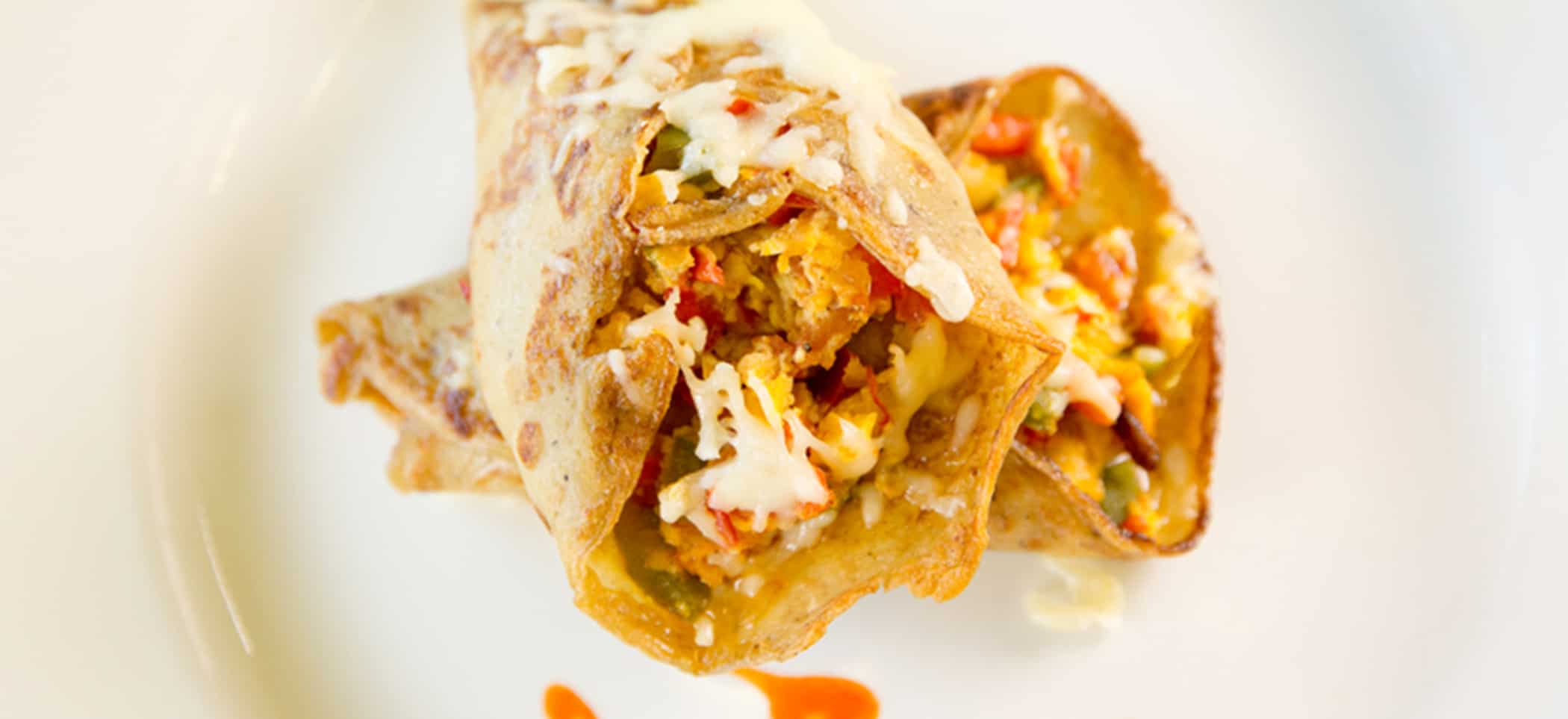 Mushroom Crepes with Huevos Rancheros