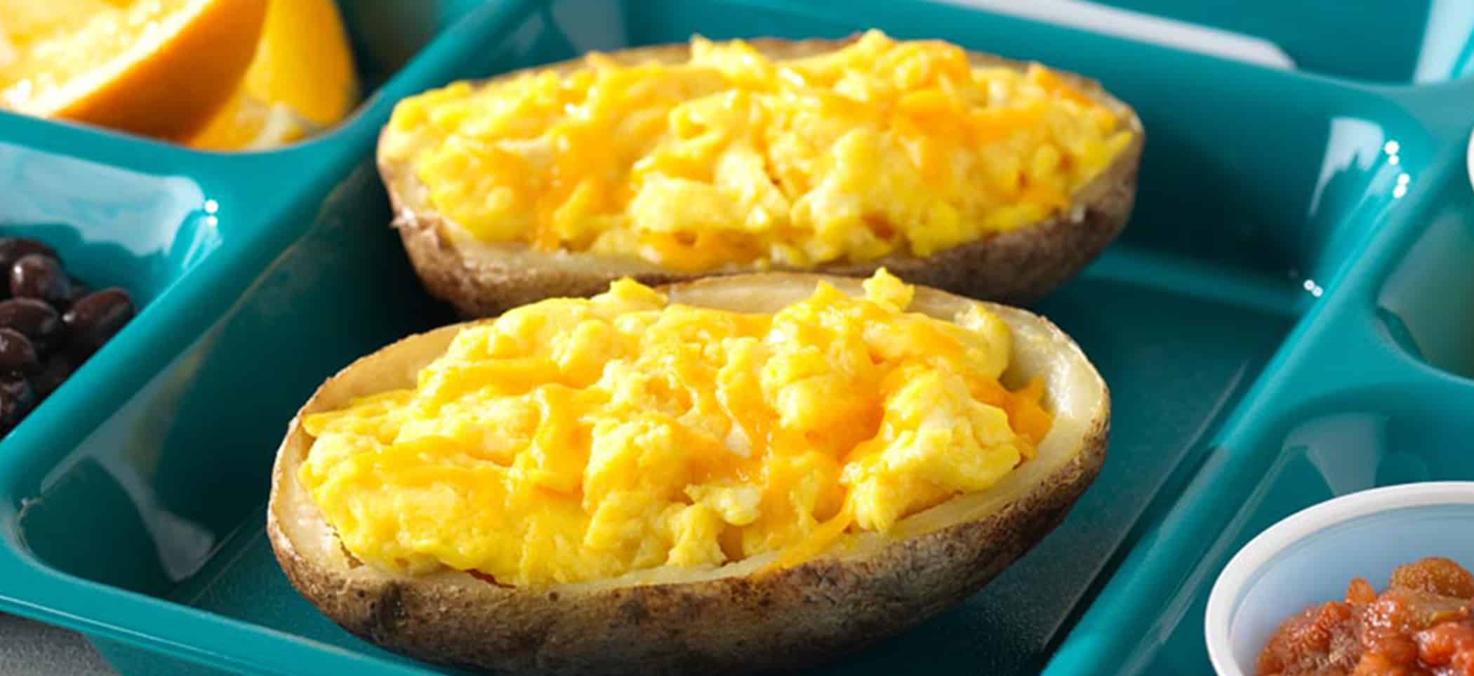 Breakfast Stuffed Potato Skins