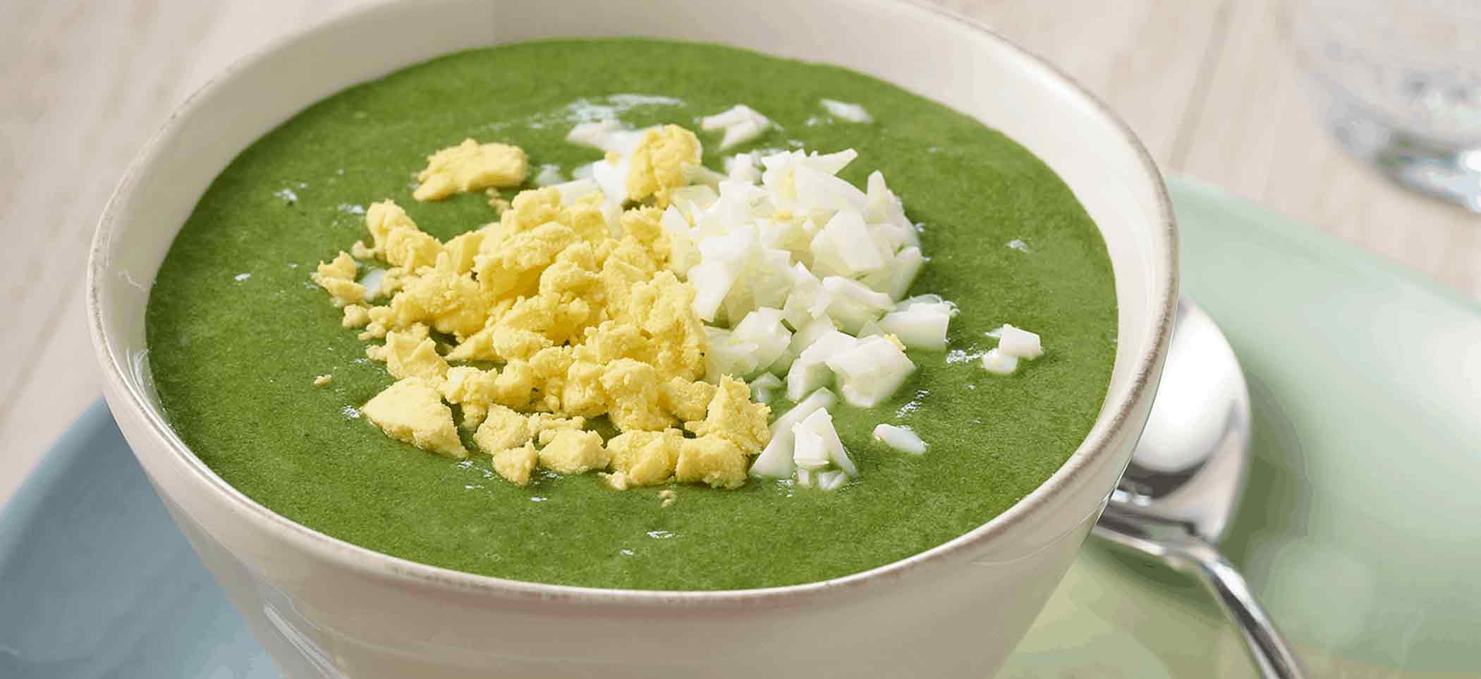 Power Spinach Bisque with Egg