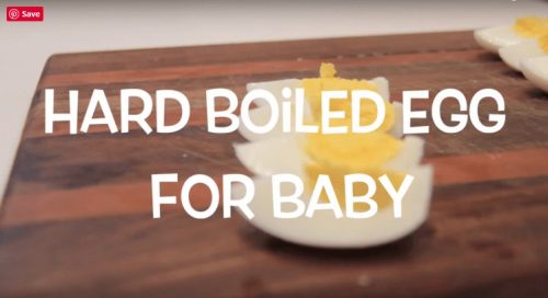 Hard boiled egg for baby