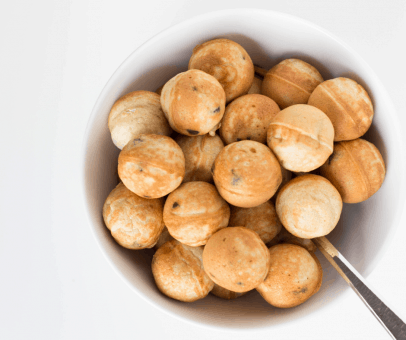 Whole Wheat Chocolate Chip Pancake Poppers