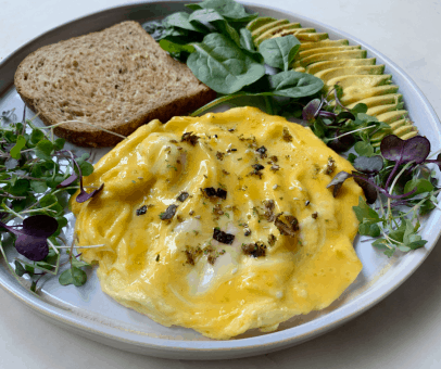 Creamy Scrambled Eggs With Furikake