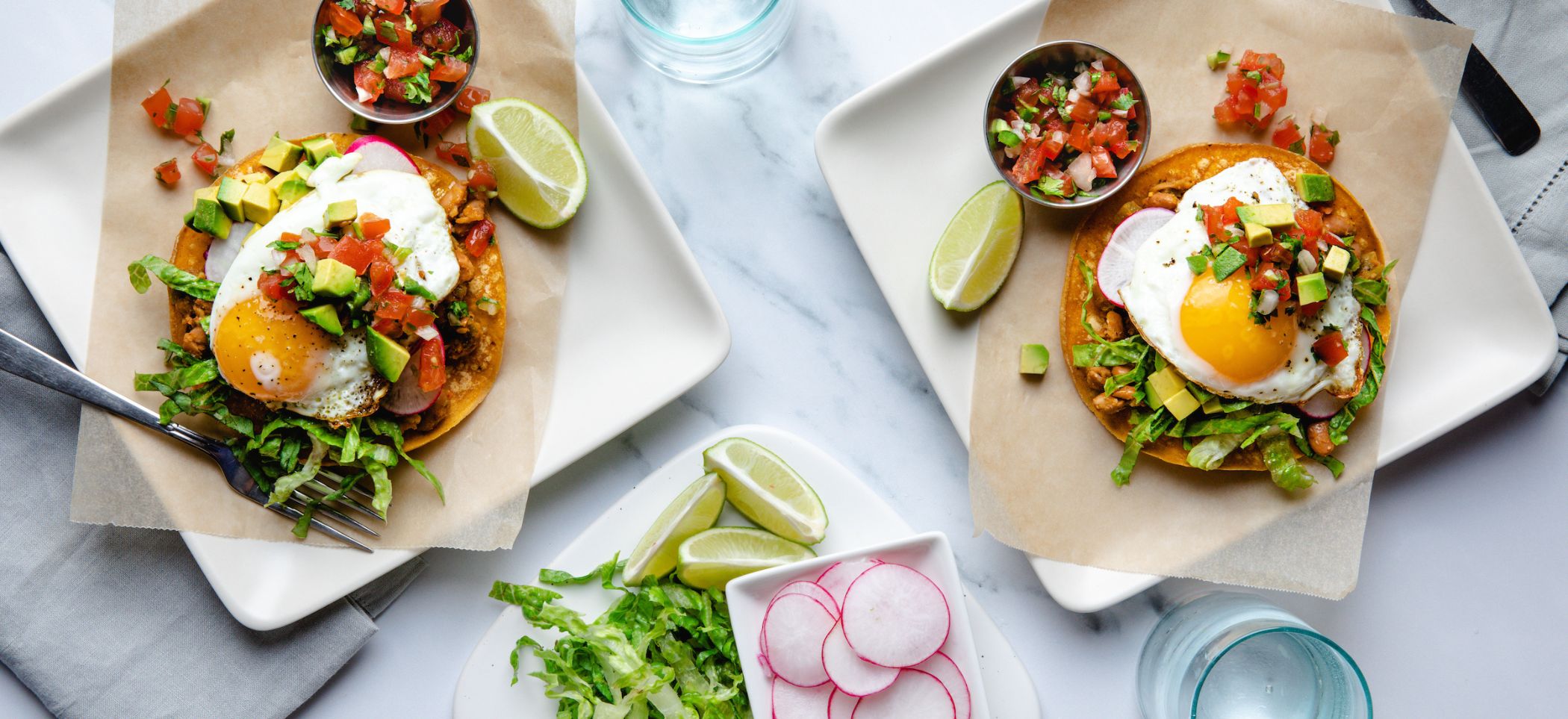 Sunny-side Up Egg Tostadas