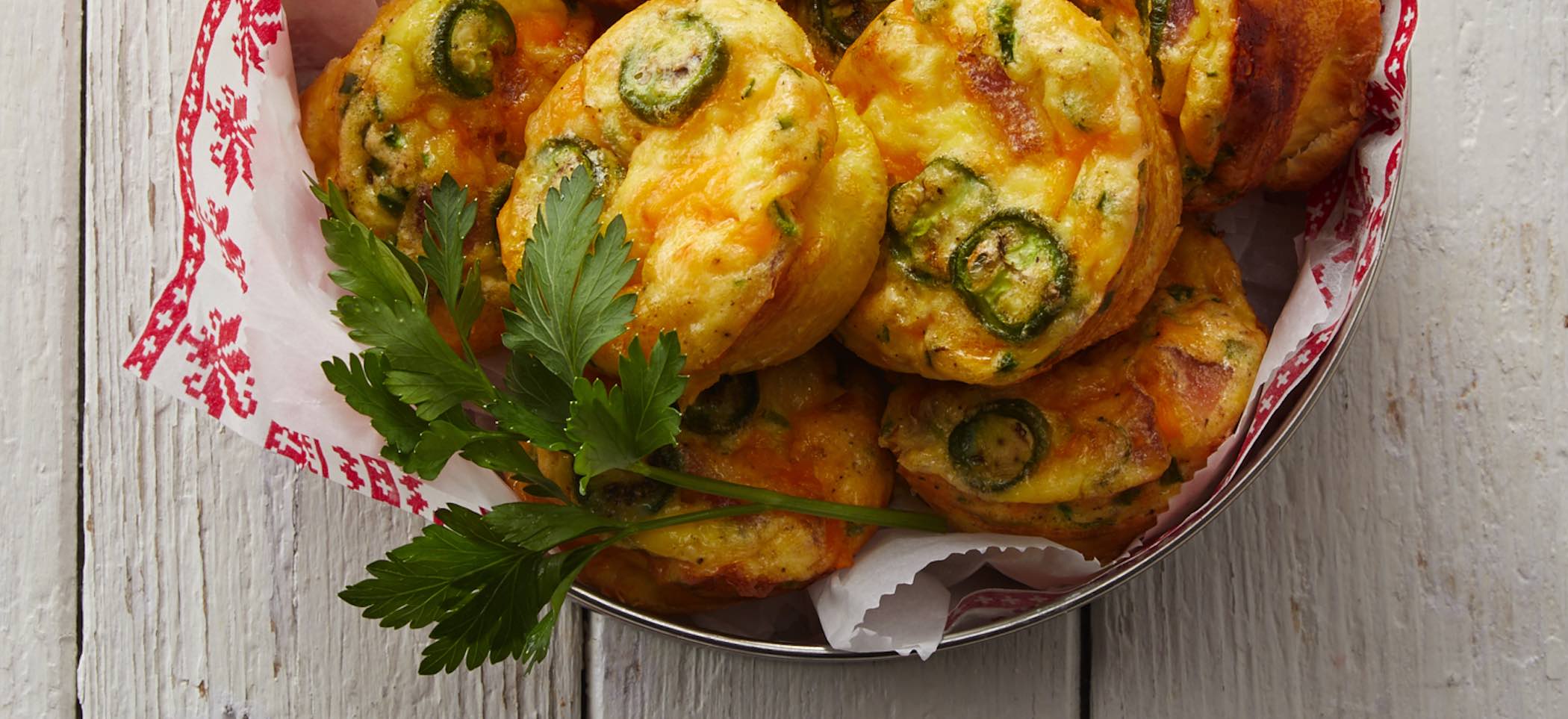 Cheesy Jalapeno Egg Muffins