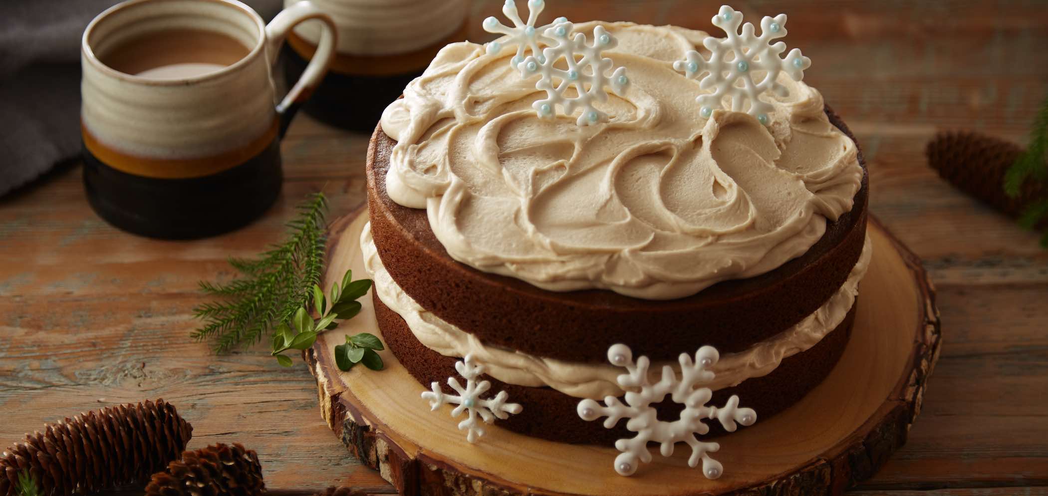 Gingerbread Cake with Maple Frosting