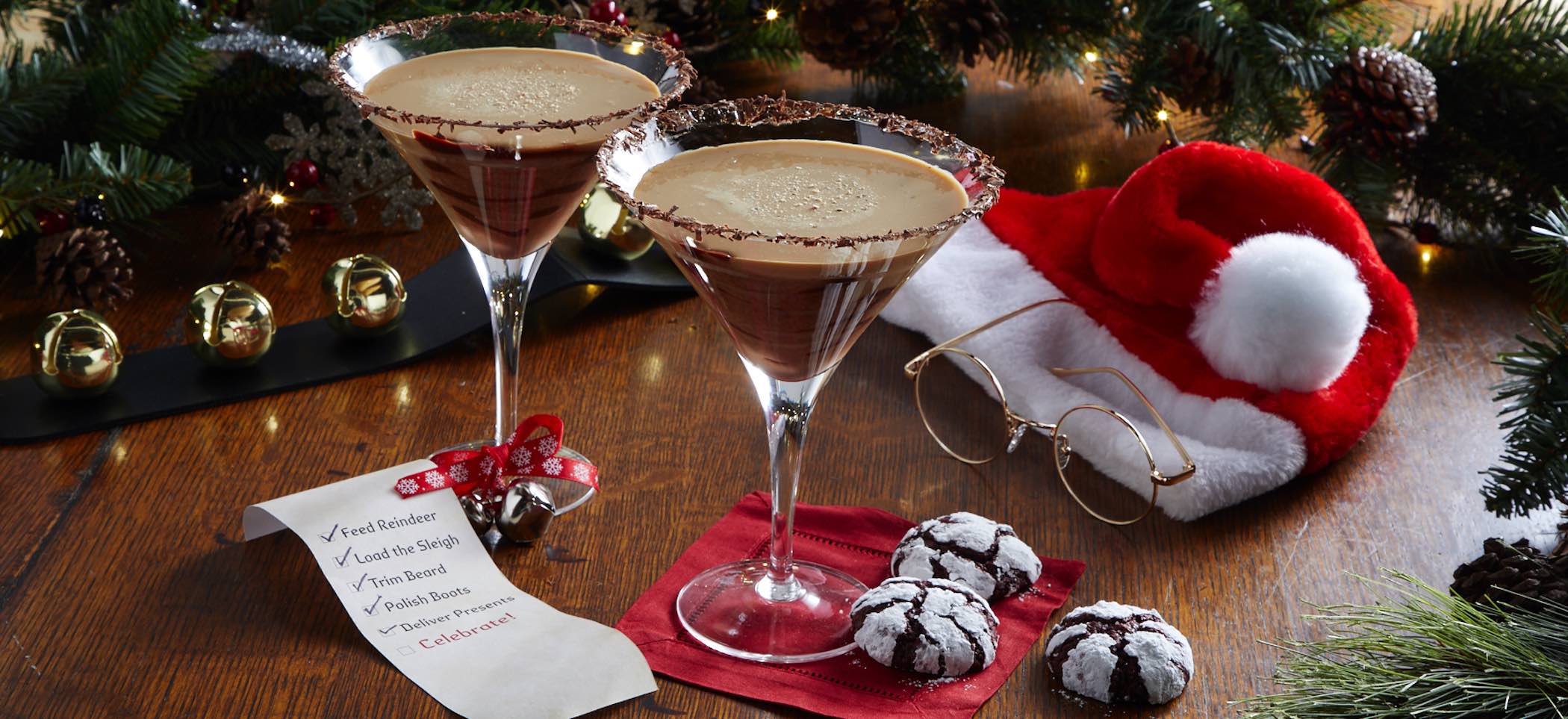 St. Nick's Chocolate Eggnog Martini