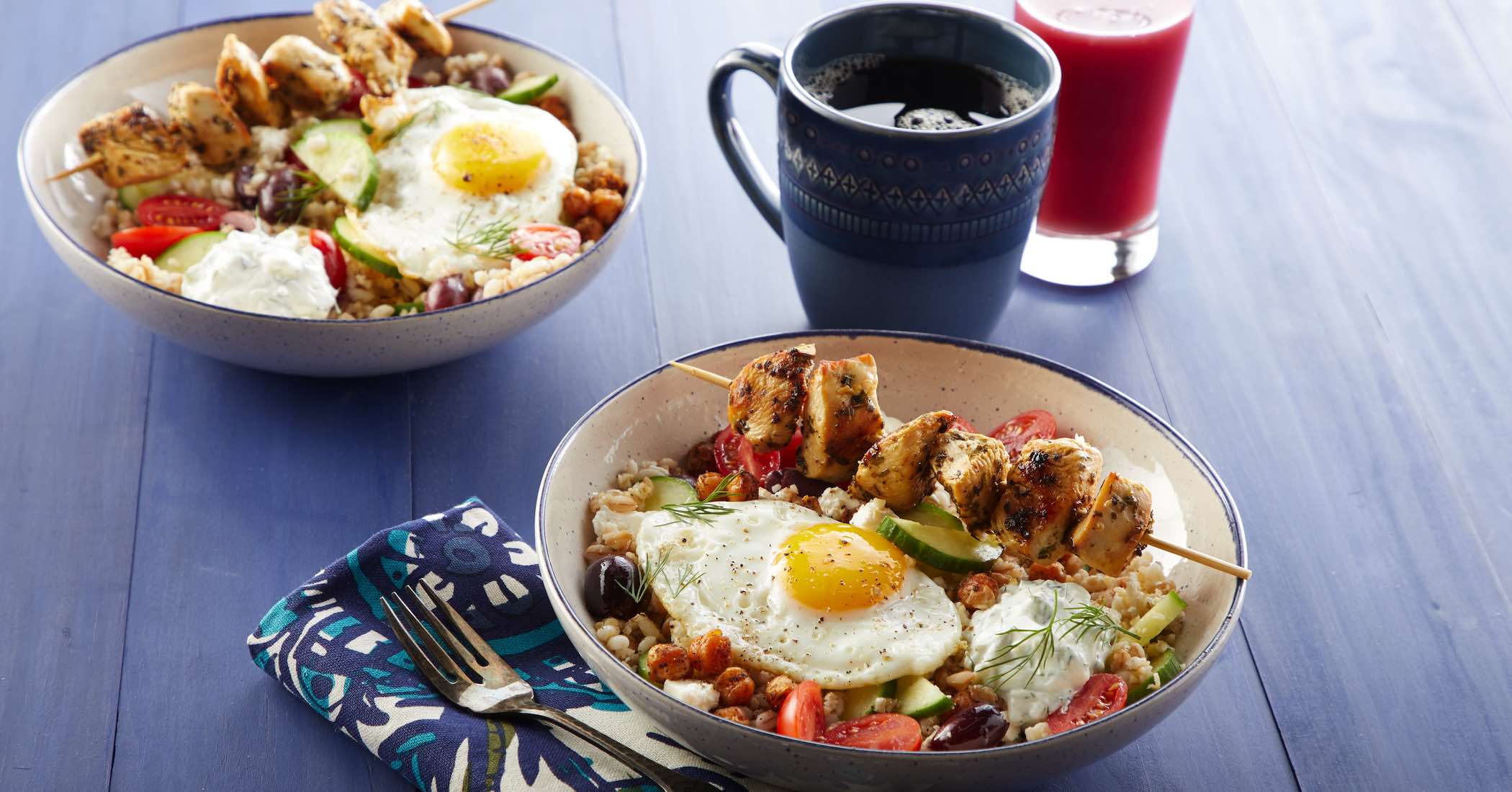 Mediterranean Morning Bowl with Fried Egg
