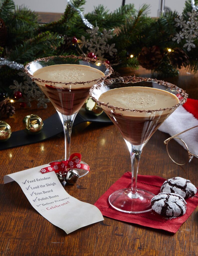St. Nick's Chocolate Eggnog Martini American Egg Board