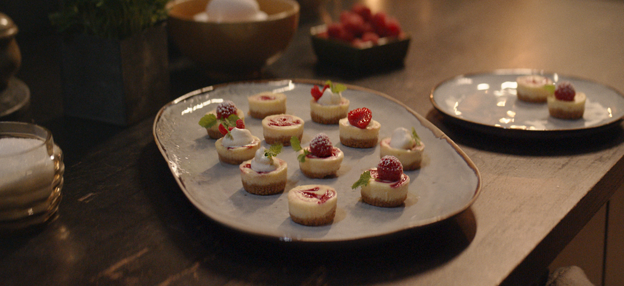 White Chocolate Raspberry Cheesecake Bites