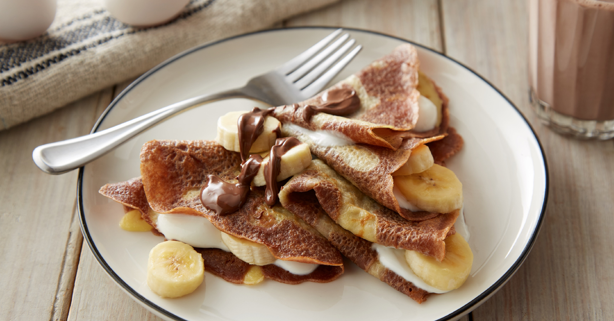 Chocolate Banana Crepes