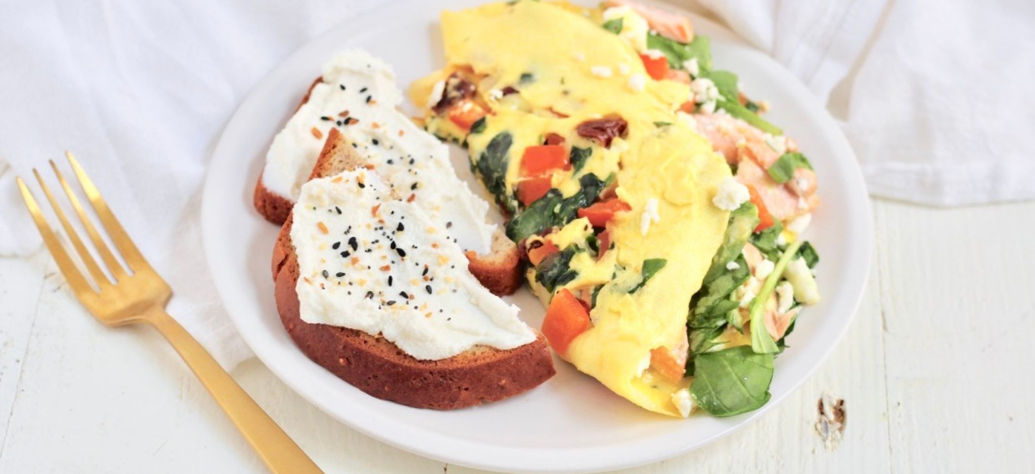 Mediterranean Omelet with Feta