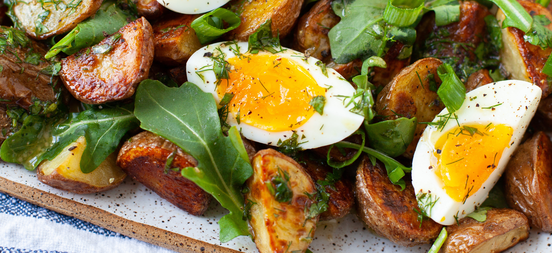 Roasted Potato Salad with Egg