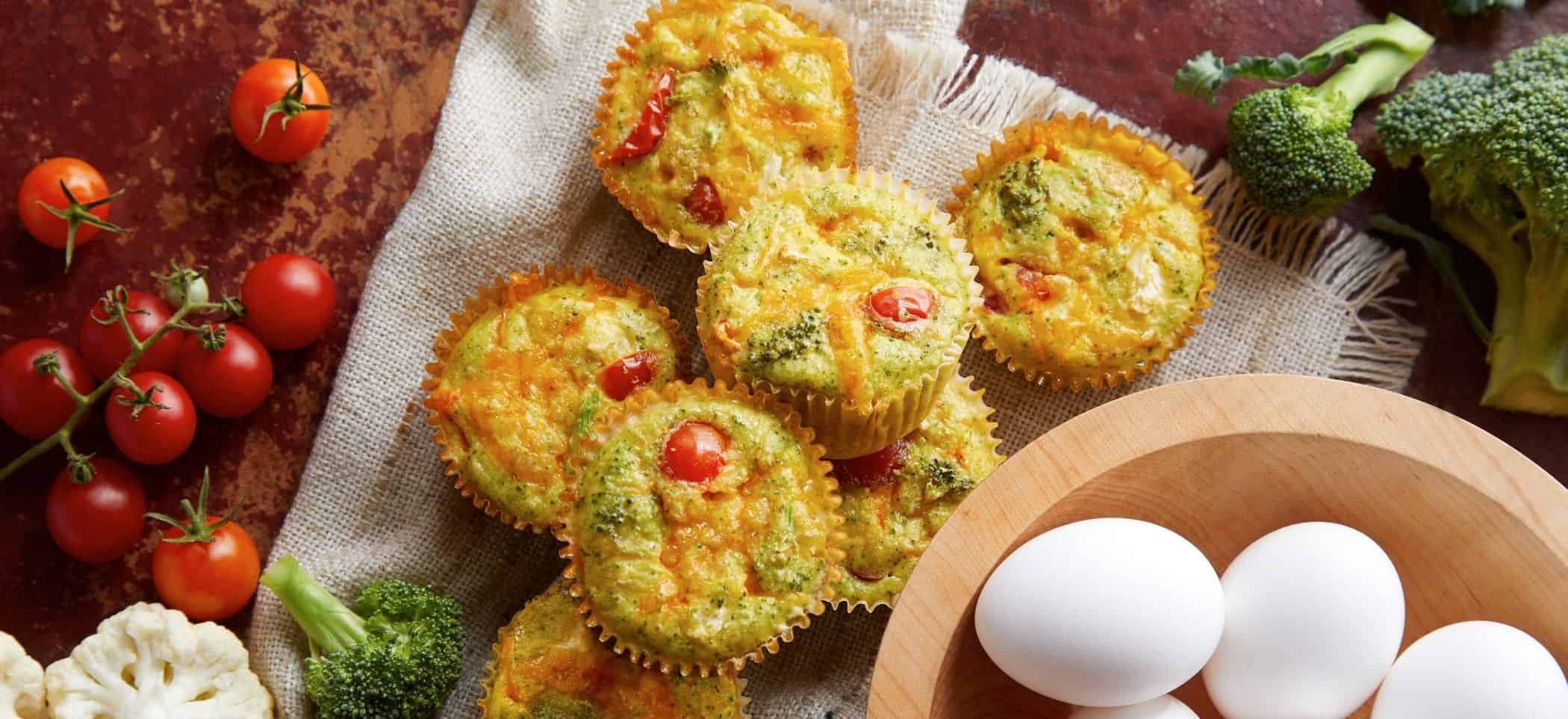 Broccoli and Cauliflower Cheddar Quinoa Bites