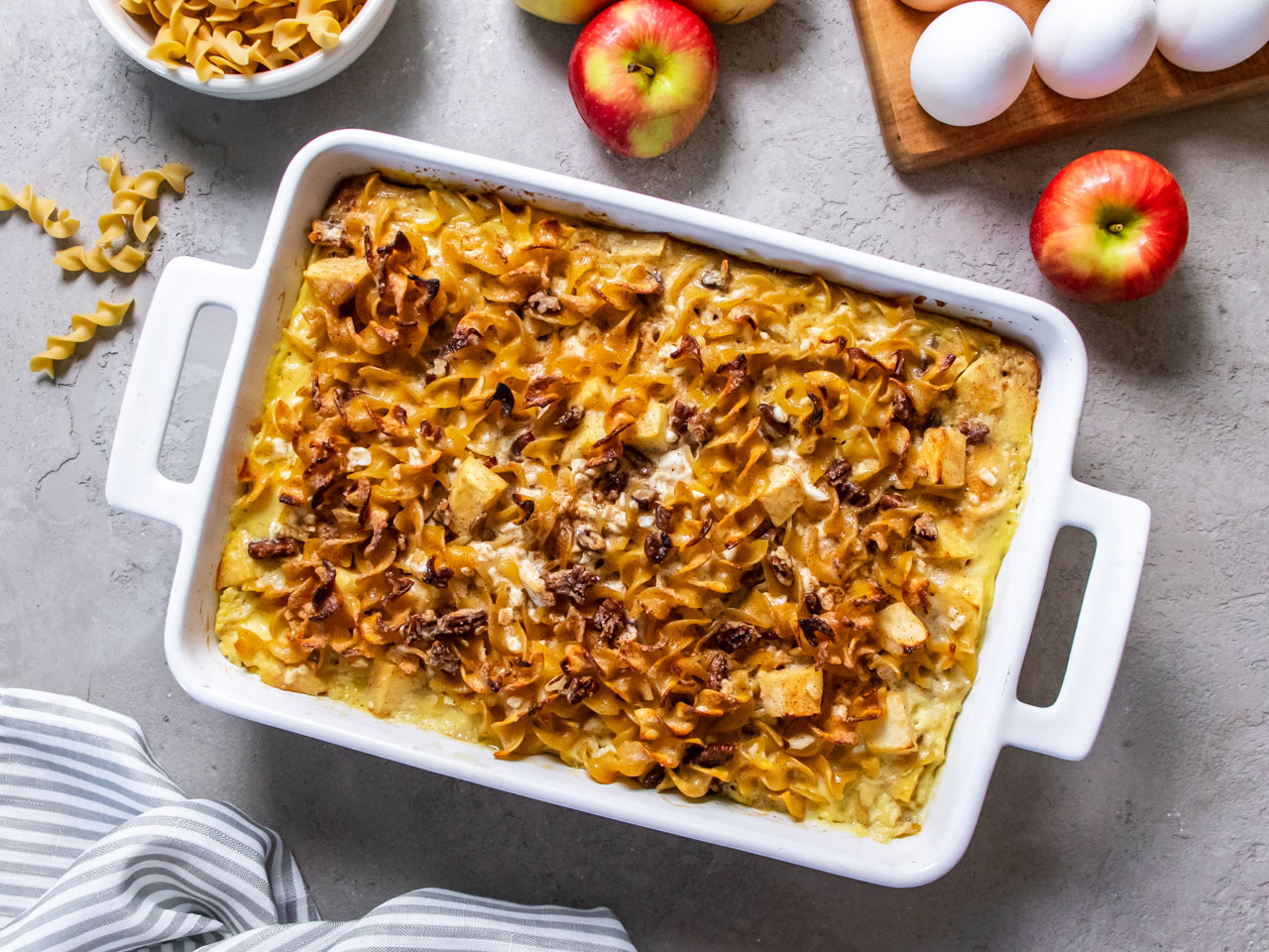 Apple Cinnamon Noodle Kugel