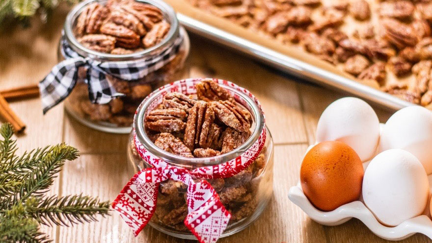 Cinnamon Spice Candied Pecans