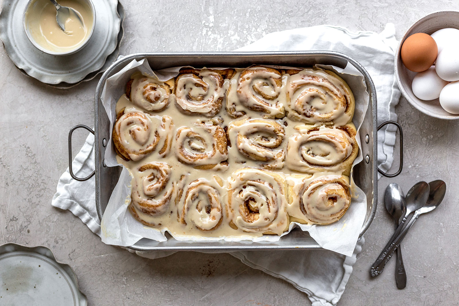 Maple Glazed Cinnamon Buns