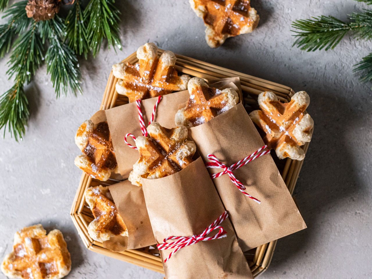 Eggnog Waffle Cookies