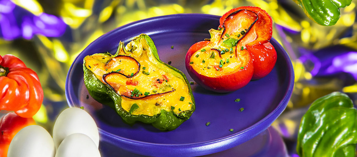 Western Omelette Inside a Pepper