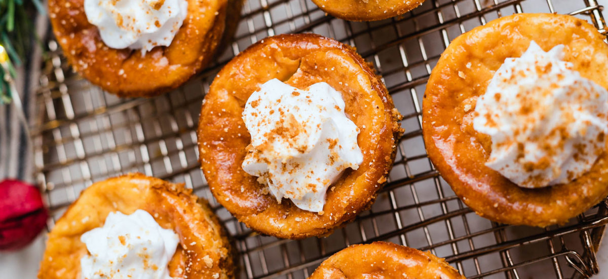 Mini Eggnog Cheesecake Bites